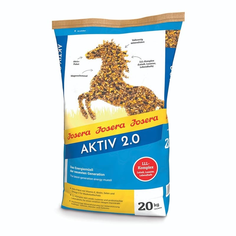 Josera Aktiv 2.0 papildbarība zirgiem 20kg